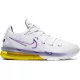 NIKE LEBRON 17 LOW WHITE/VOLTAGE PURPLE-DYNAMIC YELLOW