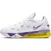 NIKE LEBRON 17 LOW WHITE/VOLTAGE PURPLE-DYNAMIC YELLOW