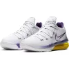 NIKE LEBRON 17 LOW WHITE/VOLTAGE PURPLE-DYNAMIC YELLOW