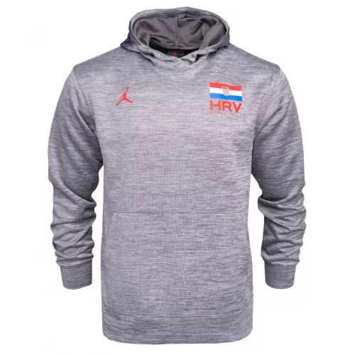 JORDAN CROATIA SPOTLIGHT HOODIE PULLOVER DK GREY HEATHER/DARK GREY