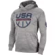 NIKE USA SPOTLIGHT HOODIE DK GREY HEATHER/DARK GREY