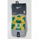 NIKE BOSTON CELTICS COURTSIDE CREW SOCKS DK GREY HEATHER/CLUB GOLD/WHITE