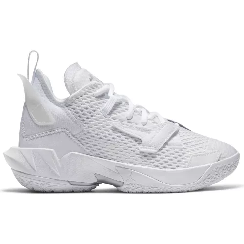 JORDAN WHY NOT ZER0.4 (GS) WHITE/METALLIC SILVER-WHITE