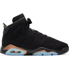 AIR JORDAN 6 RETRO DMP (GS) BLACK/METALLIC GOLD-BLACK