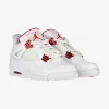 AIR JORDAN 4 RETRO WHITE/UNIVERSITY RED-METALLIC SILVER