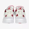 AIR JORDAN 4 RETRO WHITE/UNIVERSITY RED-METALLIC SILVER