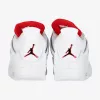AIR JORDAN 4 RETRO WHITE/UNIVERSITY RED-METALLIC SILVER