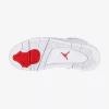 AIR JORDAN 4 RETRO WHITE/UNIVERSITY RED-METALLIC SILVER