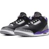 AIR JORDAN 3 RETRO BLACK/COURT PURPLE-CEMENT GREY-WHITE