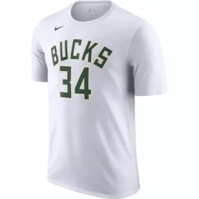   NIKE X NBA GIANNIS ANTETOKOUNMPO MILWAUKEE BUCKS ESSENTIALS TEE WHITE/ANTETOKOUNMPO G