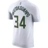 NIKE GIANNIS ANTETOKOUNMPO MILWAUKEE BUCKS ESSENTIALS TEE WHITE/ANTETOKOUNMPO G