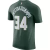 NIKE X NBA GIANNIS ANTETOKOUNMPO MILWAUKEE BUCKS ESSENTIALS TEE FIR/ANTETOKOUNMPO G