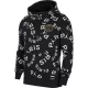 JORDAN PSG FLC PO HOODIE AOP BLACK/METALLIC GOLD