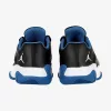 AIR JORDAN 11 CMFT LOW (GS) BLACK/WHITE-DK MARINA BLUE