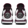 AIR JORDAN 4 RETRO PSG WHITE/BORDEAUX-NEUTRAL GREY-BLACK