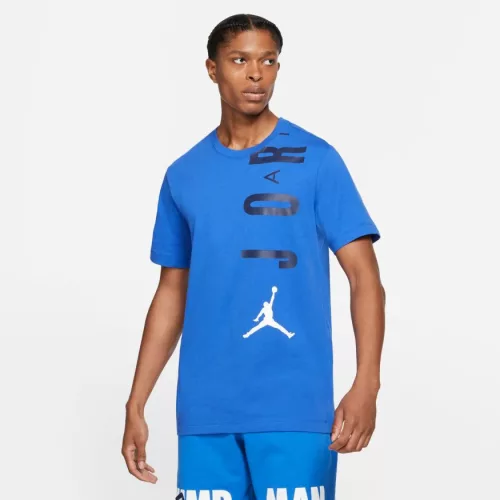 JORDAN JDN AIR STRETCH TEE GAME ROYAL/MIDNIGHT NAVY/WHITE