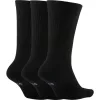 NIKE EVERYDAY CREW BBALL 3PR BLACK/WHITE