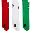 NIKE EVERYDAY BBALL SOCKS 3PR RED/WHITE/GREEN