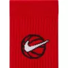 NIKE EVERYDAY BBALL SOCKS 3PR RED/WHITE/GREEN