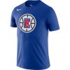 NIKE LOS ANGELES CLIPPERS DRI FIT ESSENTIAL LOGO TEE RUSH BLUE