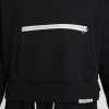 NIKE WOMENS DRI FIT STANDARD ISSUE PULLOVER HOODIE BLACK/PALE IVORY