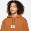 JORDAN ESSENTIALS STATEMENT FLEECE PULLOVER HOODIE DESERT BRONZE