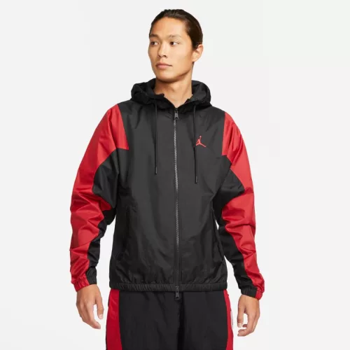 JORDAN ESSENTIALS WOVEN JACKET BLACK/RED