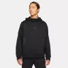 JORDAN DRI FIT AIR STATEMENT FLEECE PULLOVER HOODIE BLACK/BLACK