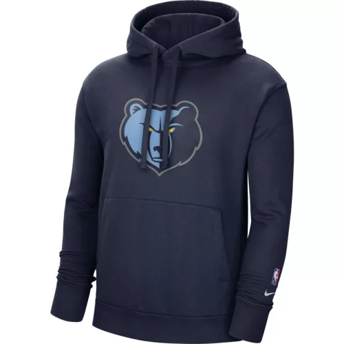 NIKE MEMPHIS GRIZZLIES FLEECE ESSENTIALS PULLOVER COLLEGE NAVY