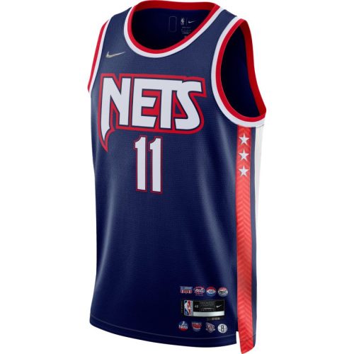 NIKE X NBA KYRIE IRVING BROOKLYN NETS CITY EDITION DRI FIT SWINGMAN JERSEY BLUE VOID/WHITE/IRVING KYRIE