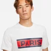 JORDAN X PARIS SAINT-GERMAIN WORDMARK TEE WHITE