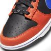 NIKE DUNK LOW RETRO EMB NBA 75TH ANNIVERSARY BLACK/RACER BLUE-GREY FOG-ORANGE