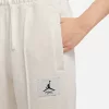 JORDAN WOMEN'S ESSENTIALS FLEECE PANT COCONUT MILK/HTR/DARK PONY