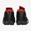 AIR JORDAN 14 RETRO LOW WMNS BLACK/GYM RED-MTLC PLATINUM