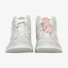 AIR JORDAN 1 MID SE WMNS LT IRON ORE/ATMOSPHERE-WHITE