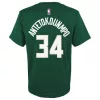 Nike NBA Milwaukee Bucks Antetokounmpo Giannis Name And Number SS Tee Green