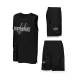 NBA San Antonio Spurs Tank & Short Poly Interlock Set Black