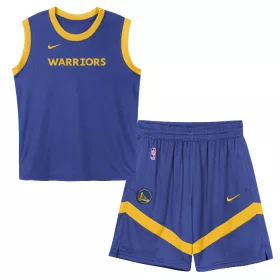Nike Golden State Warriors Mesh Tank And Short Set Blue