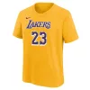 NIKE NBA LOS ANGELES LAKERS LEBRON JAMES BOYS ICON N&N TEE AMARILLO S
