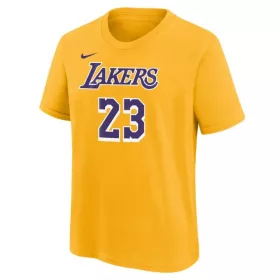   NIKE NBA LOS ANGELES LAKERS LEBRON JAMES BOYS ICON N&N TEE AMARILLO