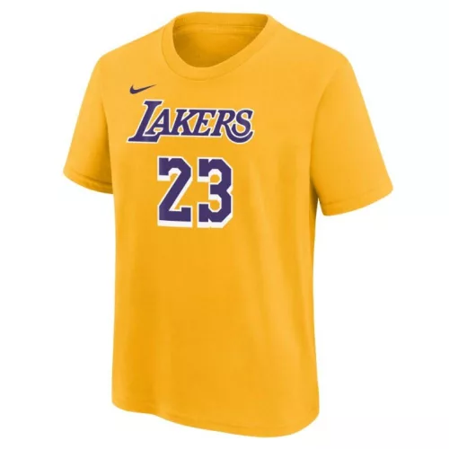 NIKE NBA LOS ANGELES LAKERS LEBRON JAMES BOYS ICON N&N TEE AMARILLO S