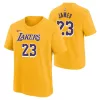 NIKE NBA LOS ANGELES LAKERS LEBRON JAMES BOYS ICON N&N TEE AMARILLO S