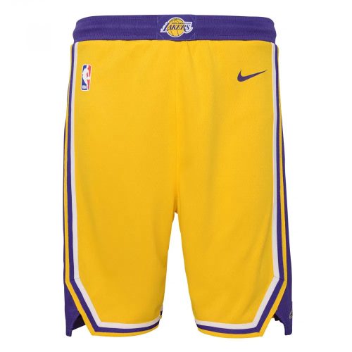 Nike NBA Los Angeles Lakers Boys Icon Swingman Short Yellow