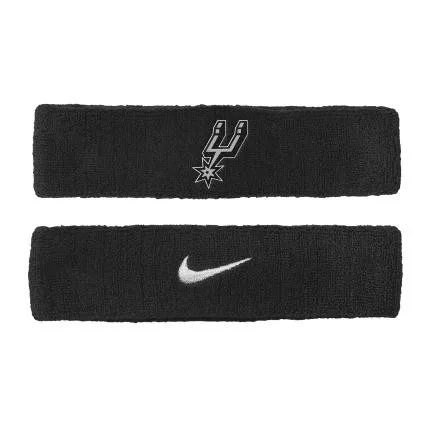 Nike NBA San Antonio Spurs Single Solid Team Logo Headband Junior Black ONE
