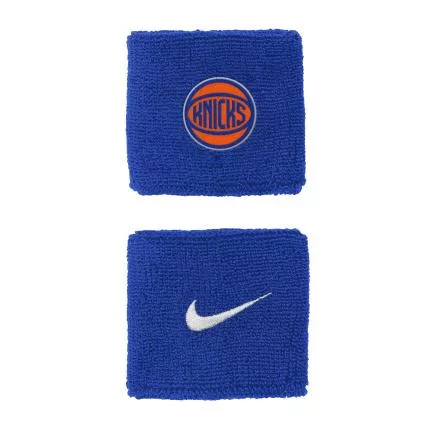Nike NBA New York Knicks Solid Team Logo Wristbands Junior Blue ONE