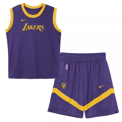 Nike NBA Los Angeles Lakers Mesh Tank And Short Set Purple 2-3YR