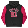 MITCHELL & NESS CHICAGO BULLS DENNIS RODMAN Mens Name & Number Pullover Hoody