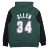 MITCHELL & NESS MILWAUKEE BUCKS RAY ALLEN Mens Name & Number Pullover Hoody