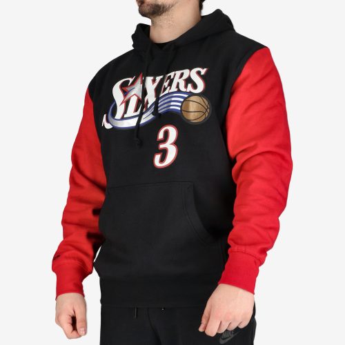 MITCHELL & NESS PHILADELPHIA 76ERS ALLEN IVERSON Mens Name & Number Pullover Hoody