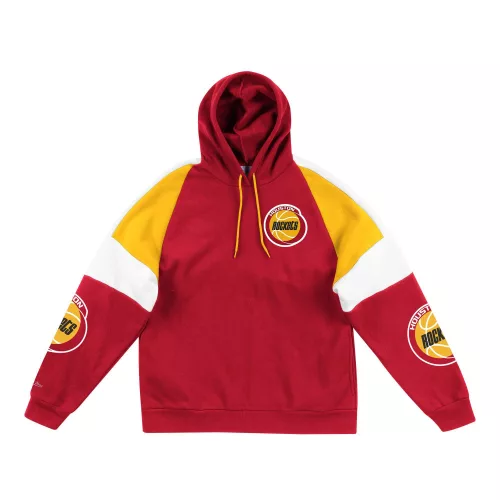 MITCHELL & NESS HOUSTON ROCKETS NBA INSTANT REPLAY HOODIE SCARLET